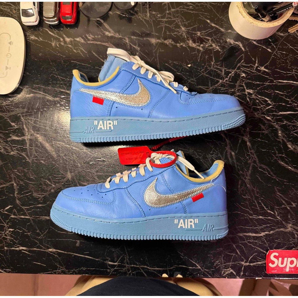 Nike Air Force 1 Low Off-White Off White MCA University Blue Size US 7 Eur EU 40 Original Authentic 