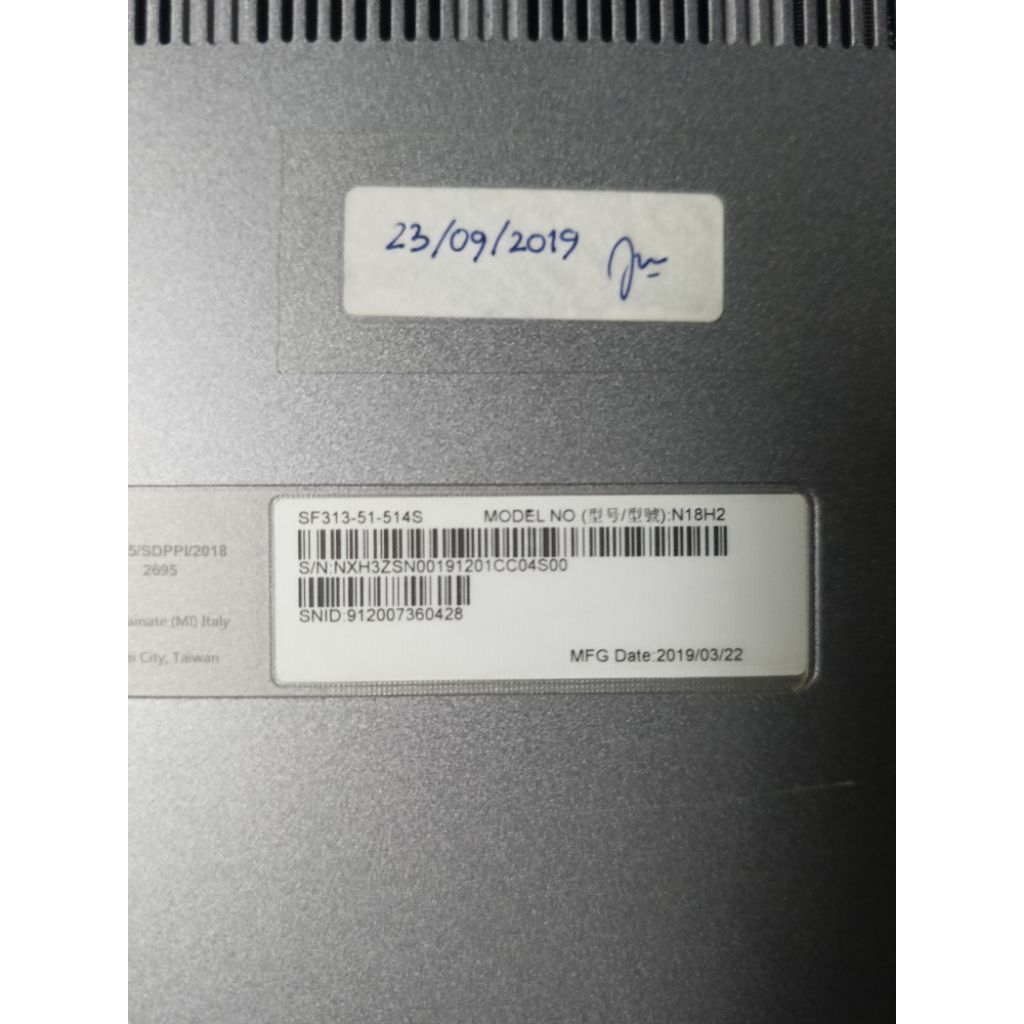 Flexible Lcd Laptop Acer Swift 3 sf313 51 Original Copotan normal