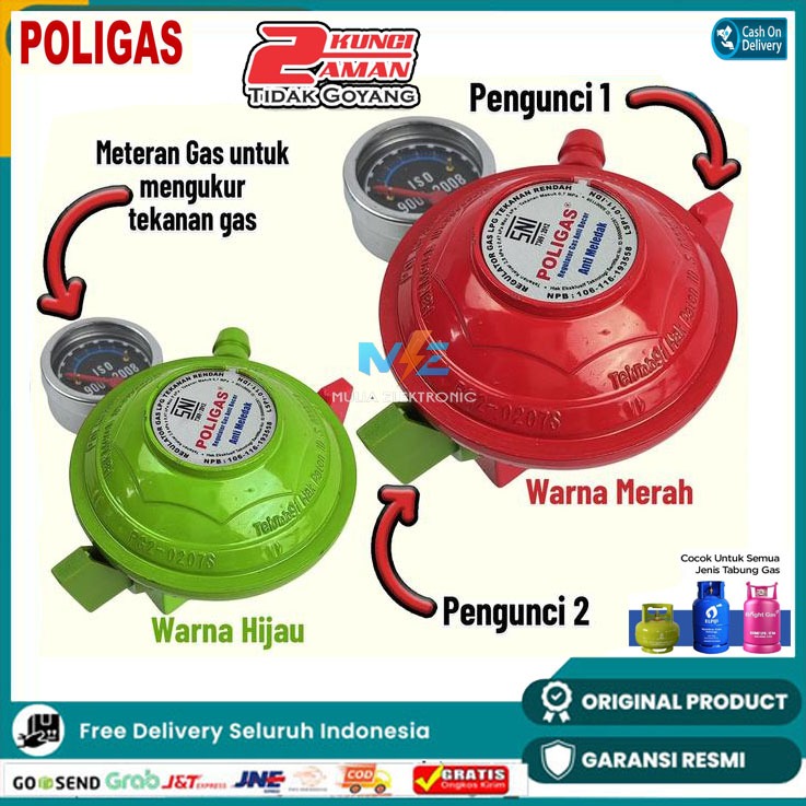 Regulator Poligas Double Lock Anti Bocor Premium PROMO