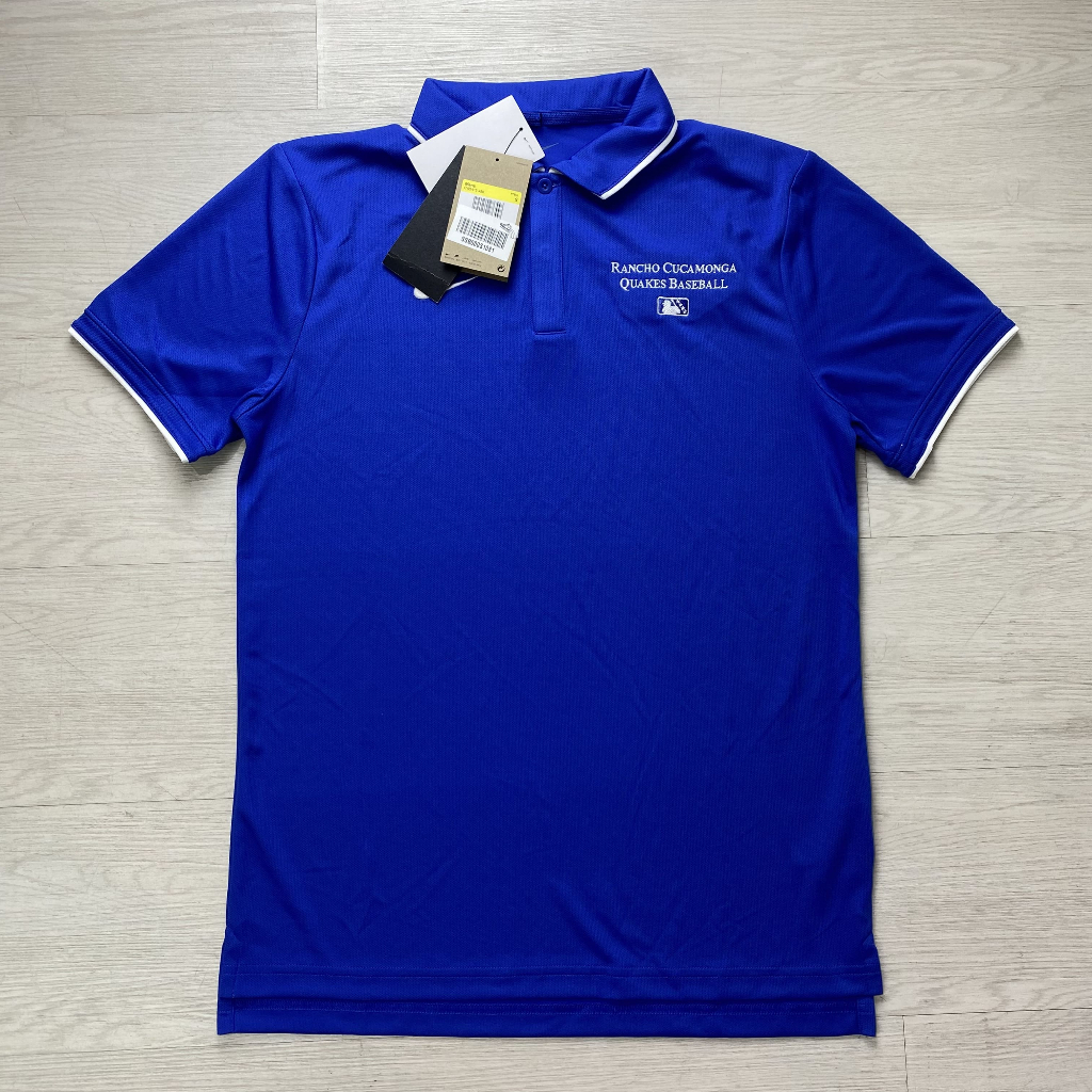 Nike Jersey Polo shirt MLB The Rancho Cucamonga Quakes Baseball S Blue