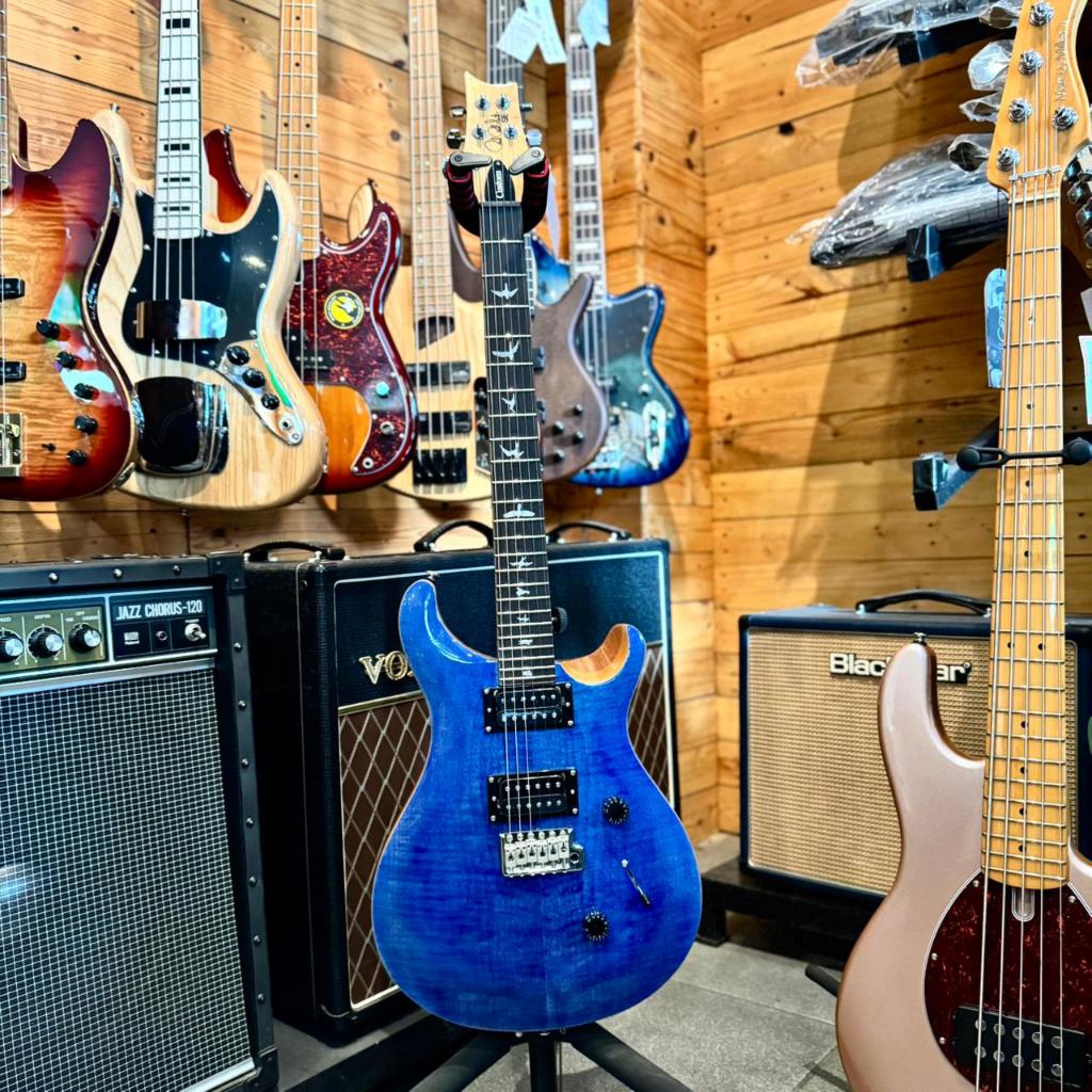 PRS SE Custom 24 in Faded Blue