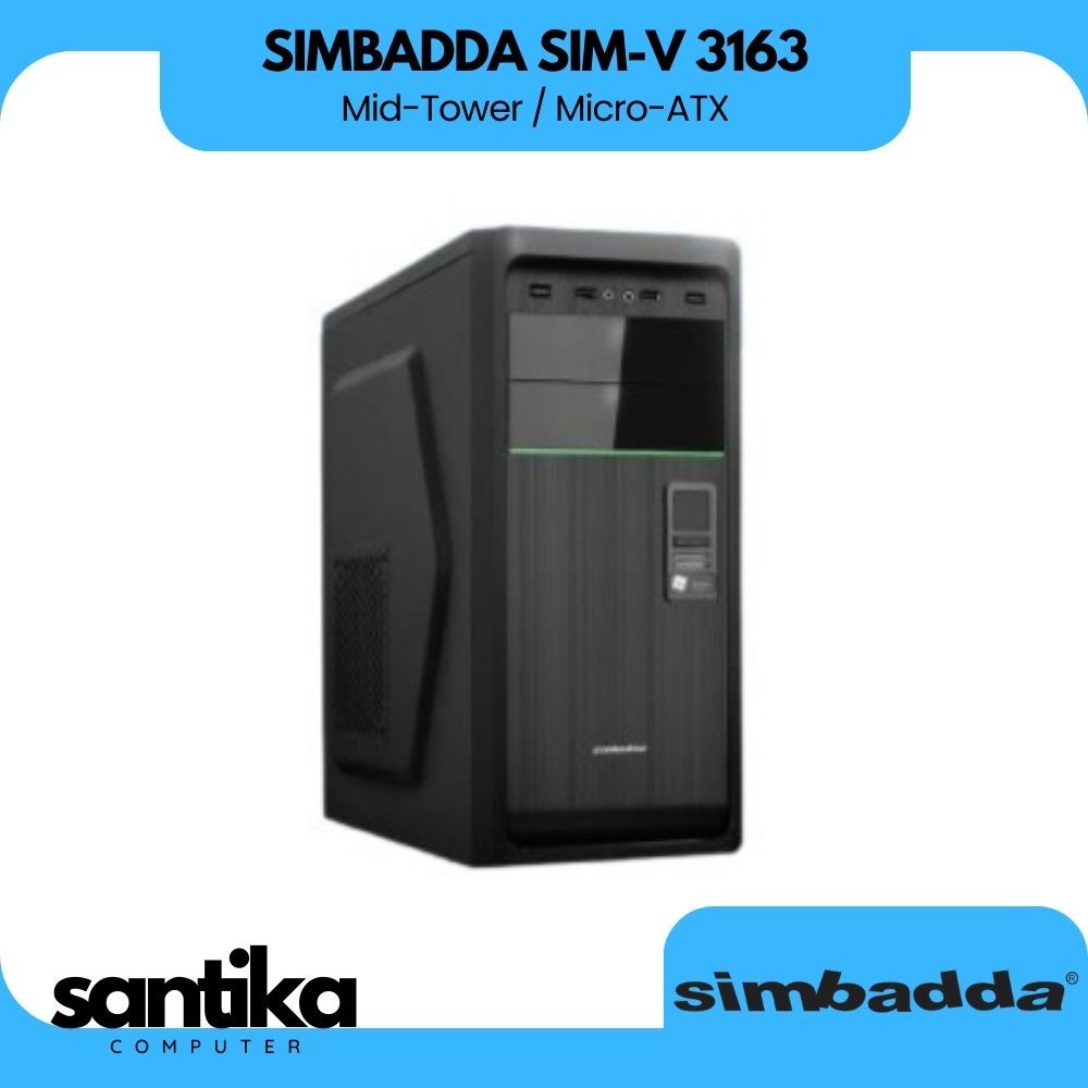 Casing Computer SIMBADDA SIM V 3163 + PSU 380w - Case PC