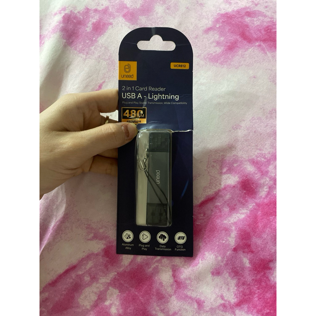 uneed card reader 2in1 usb a - lightning