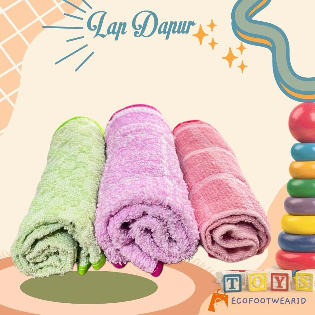 Lap Dapur micro kain lap dapur handuk gantung motif lap cuci tangan hand towel lap meja premium halu