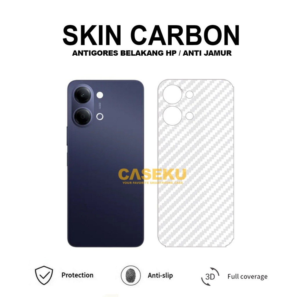 Vivo Y05 Skin Carbon Garskin Anti Gores Belakang Vivo Y05