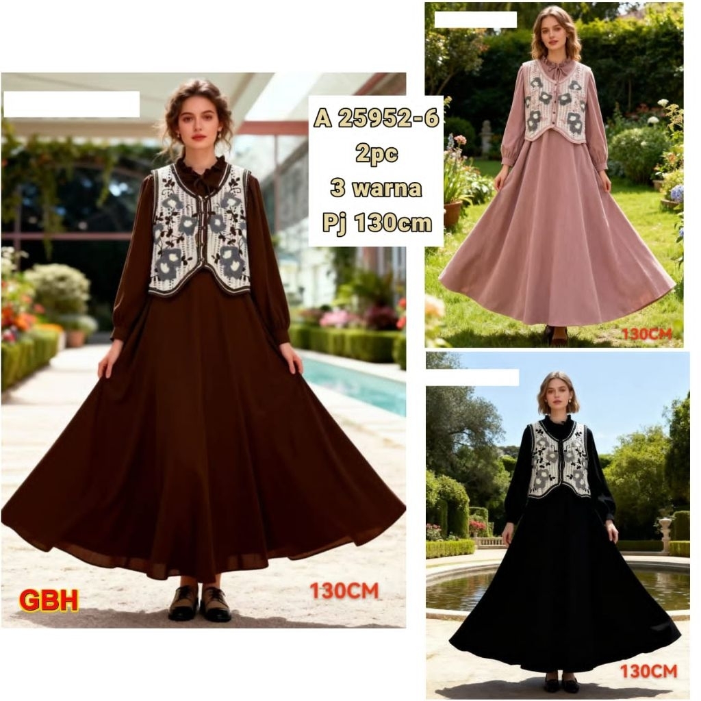 Midi dress ZARA WOMEN Rompi rajut terbaru.