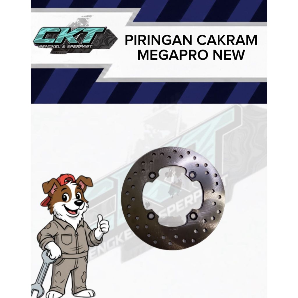 CAKRAM/PIRING/PIRINGAN CAKRAM STD BELAKANG HONDA MEGAPRO NEW
