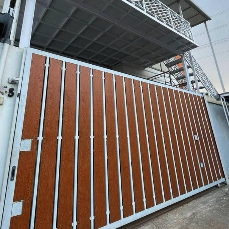 Pintu Pagar Besi Dorong Minimalis Berkualitas Tahan Lama