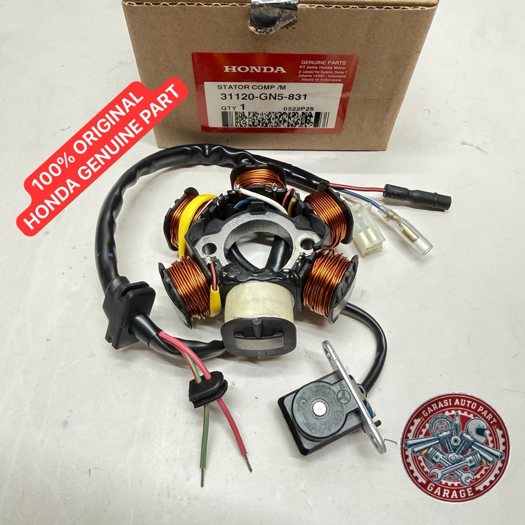 SPUL SPULL STATOR ASSY ASTREA GRAND LENGENDA ORIGINAL AHM 31120-GN5-831