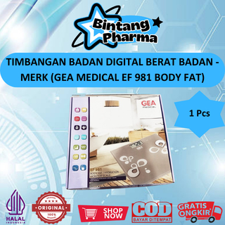 TIMBANGAN BADAN DIGITAL BERAT BADAN - MERK (GEA MEDICAL EF 981 BODY FAT)