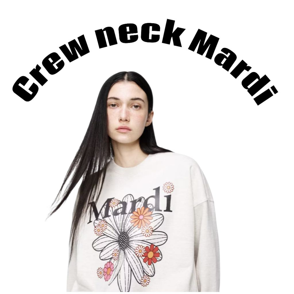 crewneck Mardi white