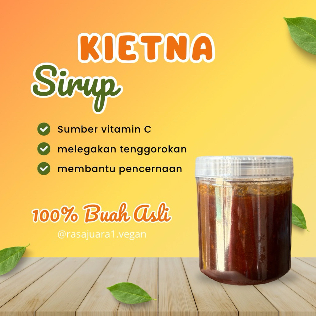 sirup Kietna 100% gula asli | sirup jeruk kasturi