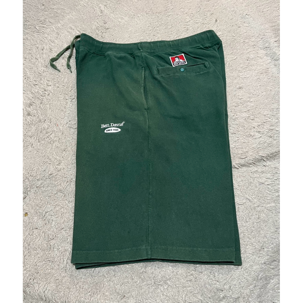 Shortpants BEN DAVIS Bordir Logo Green / Celana Pendek Ben Davis