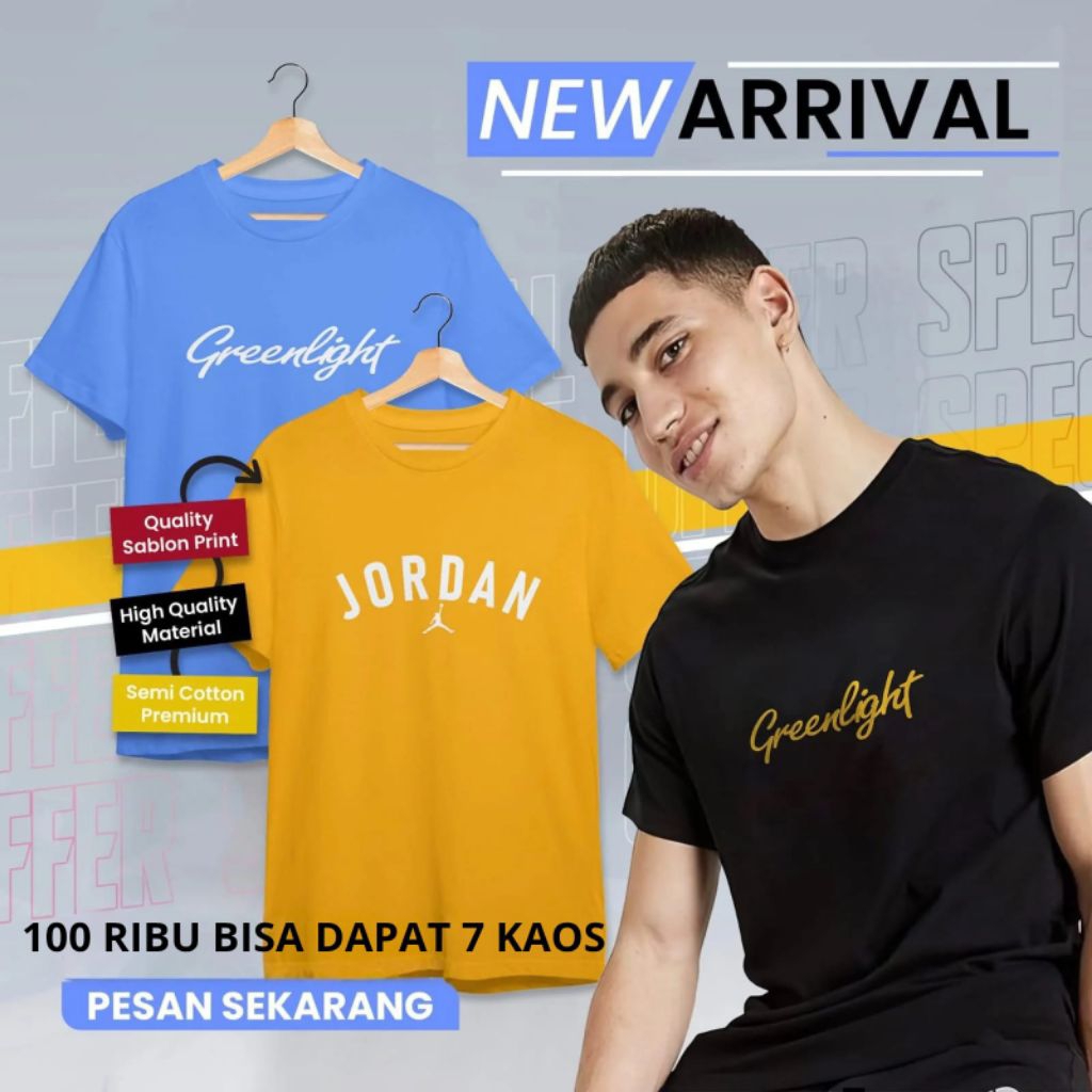 Promo Kaos Distro Murah 100 Ribu Dapat 7 Kaos