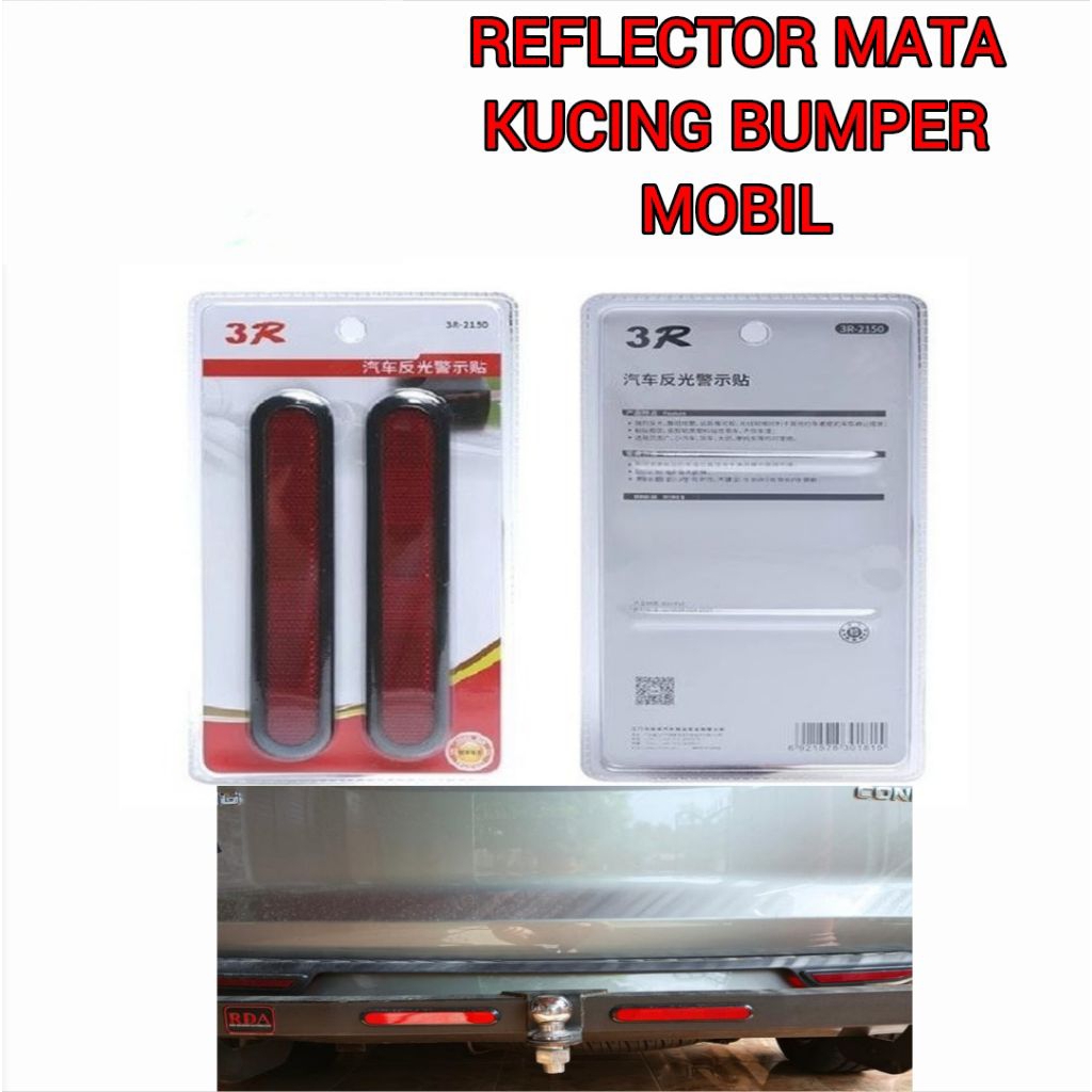 REFLECTOR MATA KUCING BUMPER MOBIL UNIVERSAL