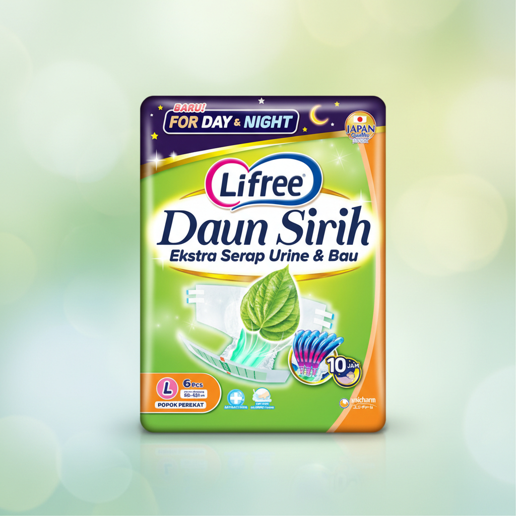 Diapers Dewasa Lifree Size L / Popok Dewasa Lifree Tipe Perekat Size L per biji / Pampers Dewasa Lif