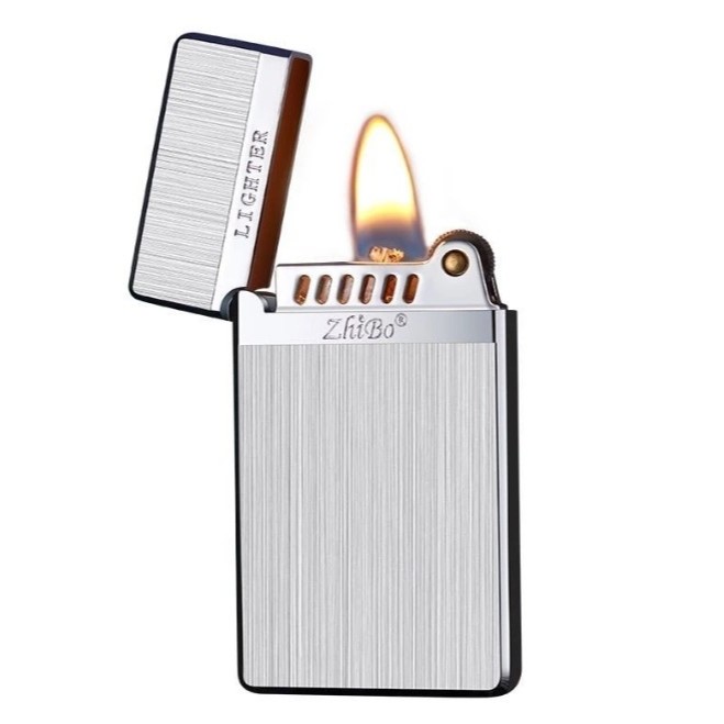korek api klasik sumbu minyak vintage oil lighter korek api roda minyak denting LS