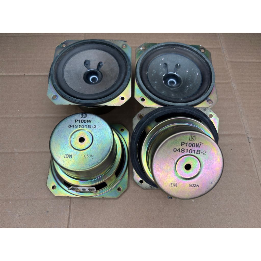 Speaker XBR 4inc Wofeer 4ohm 10watt bekas copotan tv Polytron