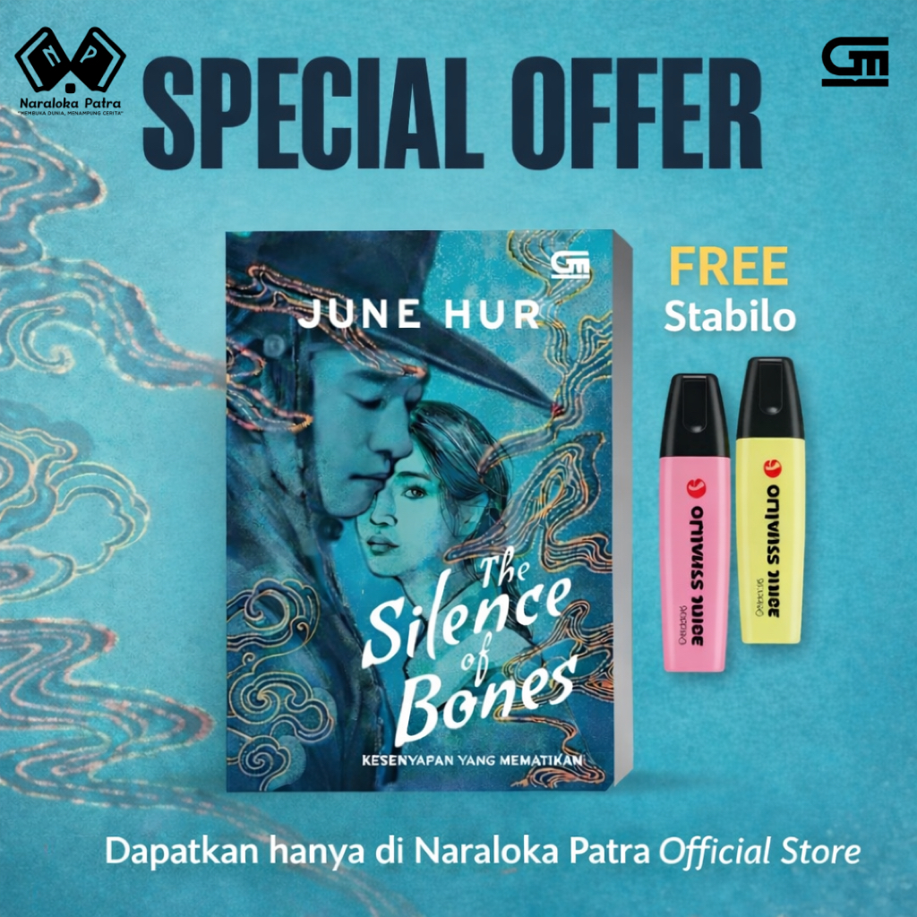 [ FREE STABILO ] Novel The Silence Of Bones - June Hur - Gramedia