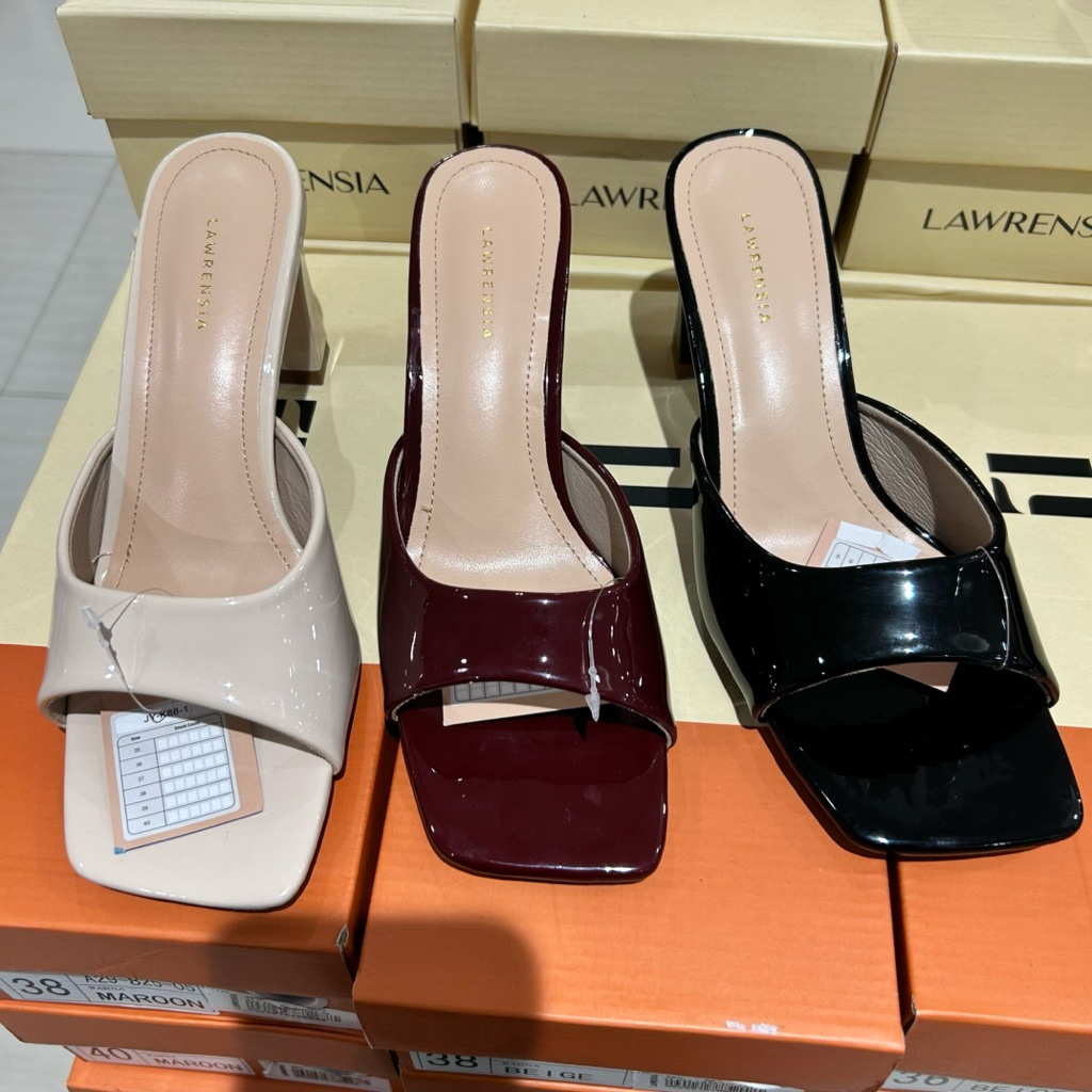 sandal wanita heels 8cm LAWRENSIA original