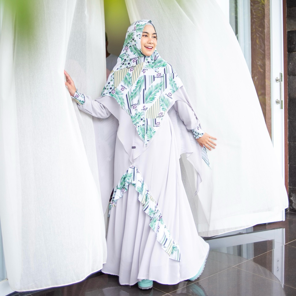 MUWAA DRESS | AR by Anisa Rahma (Fullset gamis + khimar)