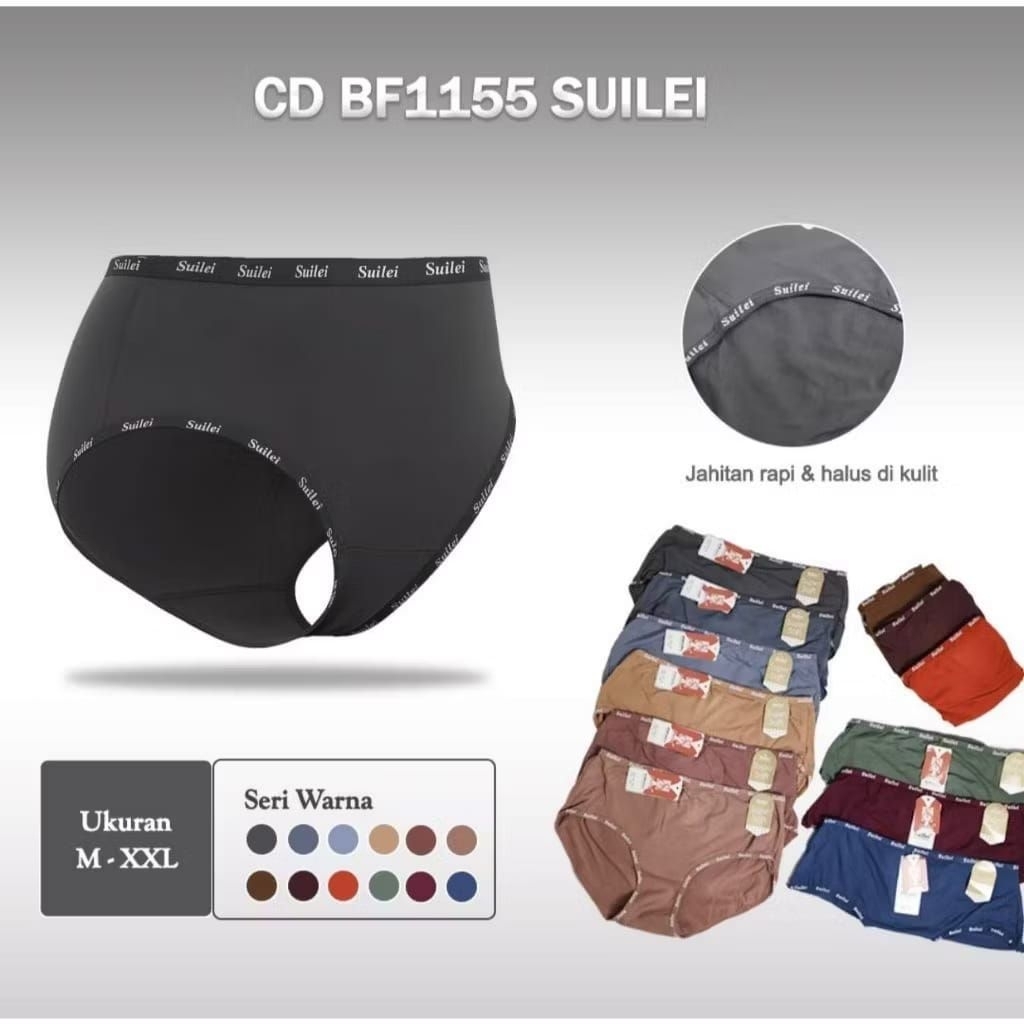 SUILEI(6pcs) Celana Dalam Wanita Dewasa Merek SUILEI BF 1155