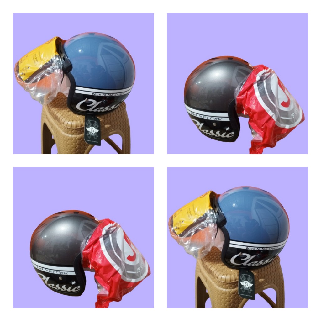Helm Bogo Classic bagus busa tebal merk SOJI
