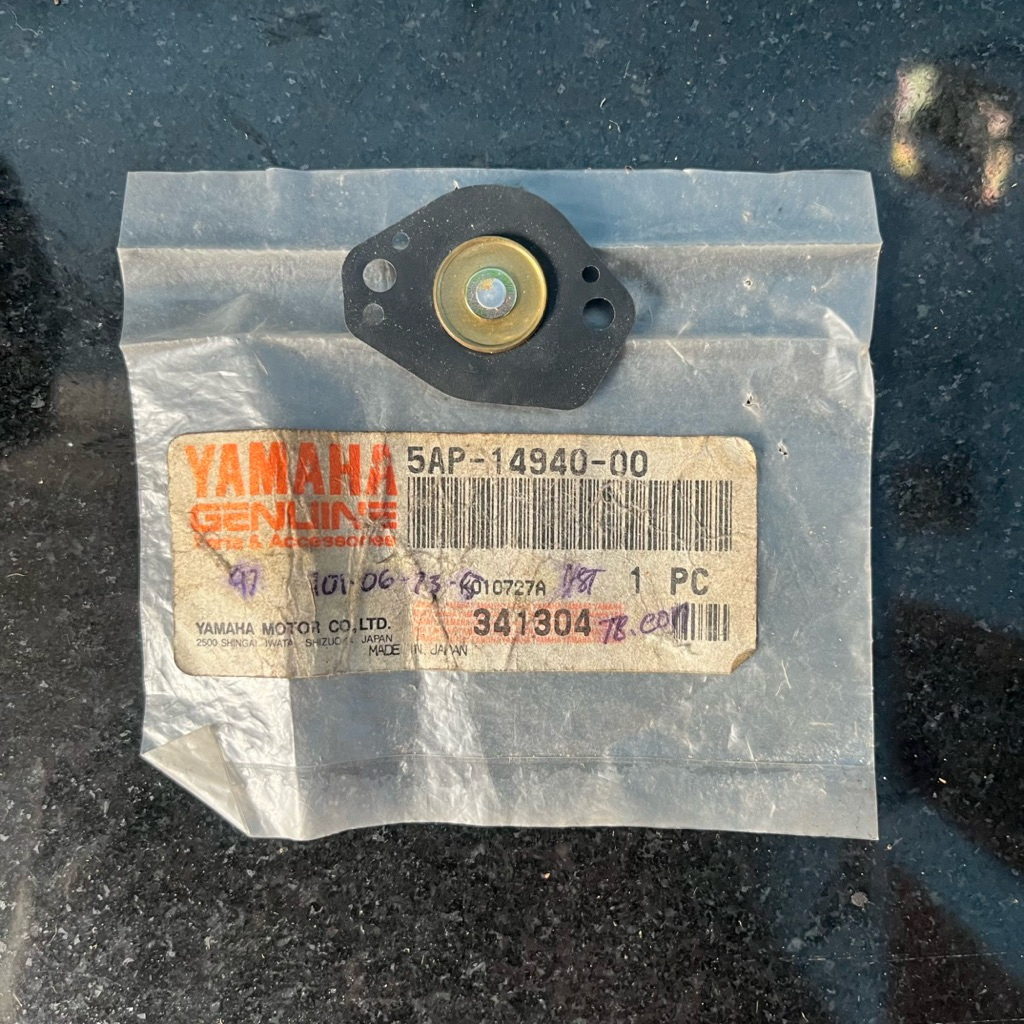 Karet diafragma karburator vakum Yamaha Xeon Jupiter MX nouvo original Nos 5AP-14940-00