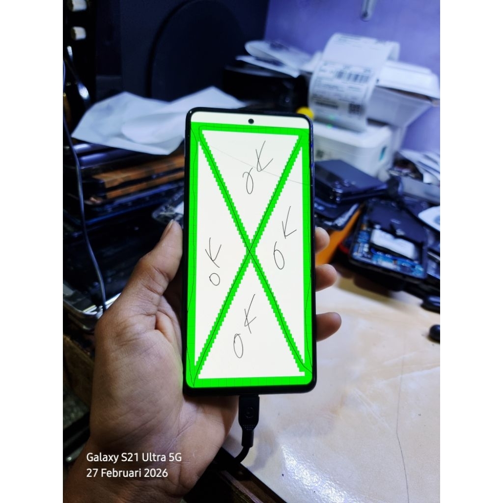 LCD+Fream Samsung A51 Original Cabutan Minus Normal