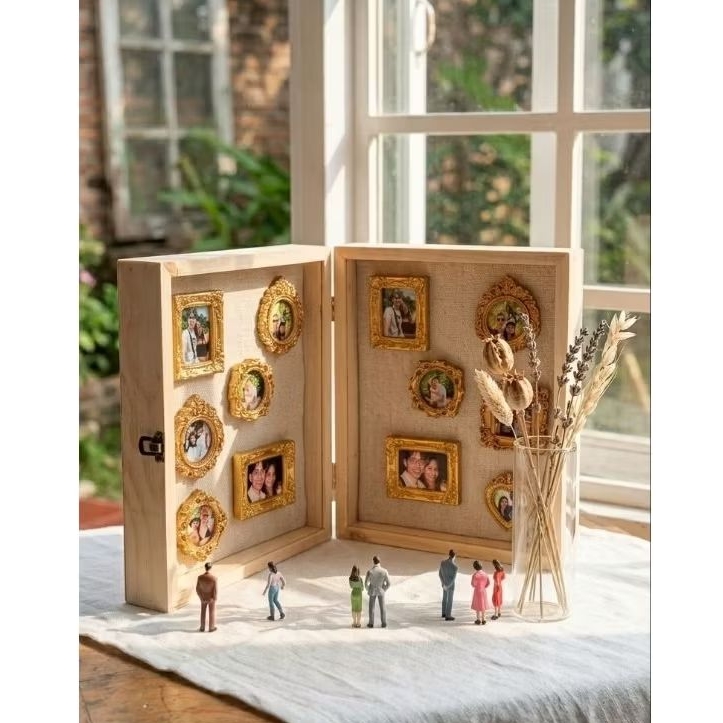 frame pigura 3d / framebook / pigura 3d / bingkai double 3d