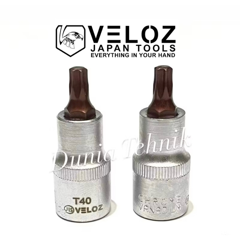 VELOZ Mata Sok L Bintang T40 Star Bit Socket T40 DR 1/2” Mata Sock Shock L Bintang Kunci L Bintang T
