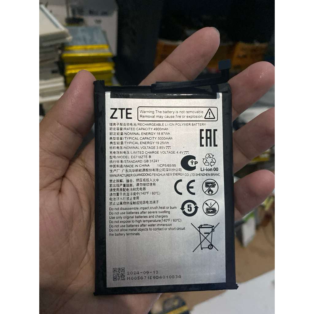 BATRE BATRAY ZTE BLADE A35/A55 E6718ZTE-B ORIGINAL COPOTAN
