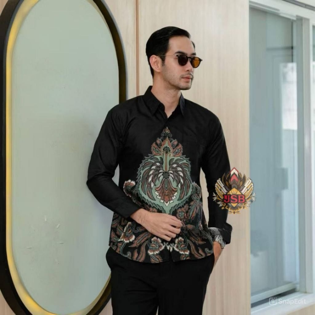kemeja batik pria jumbo size XXL 4XL 5XL