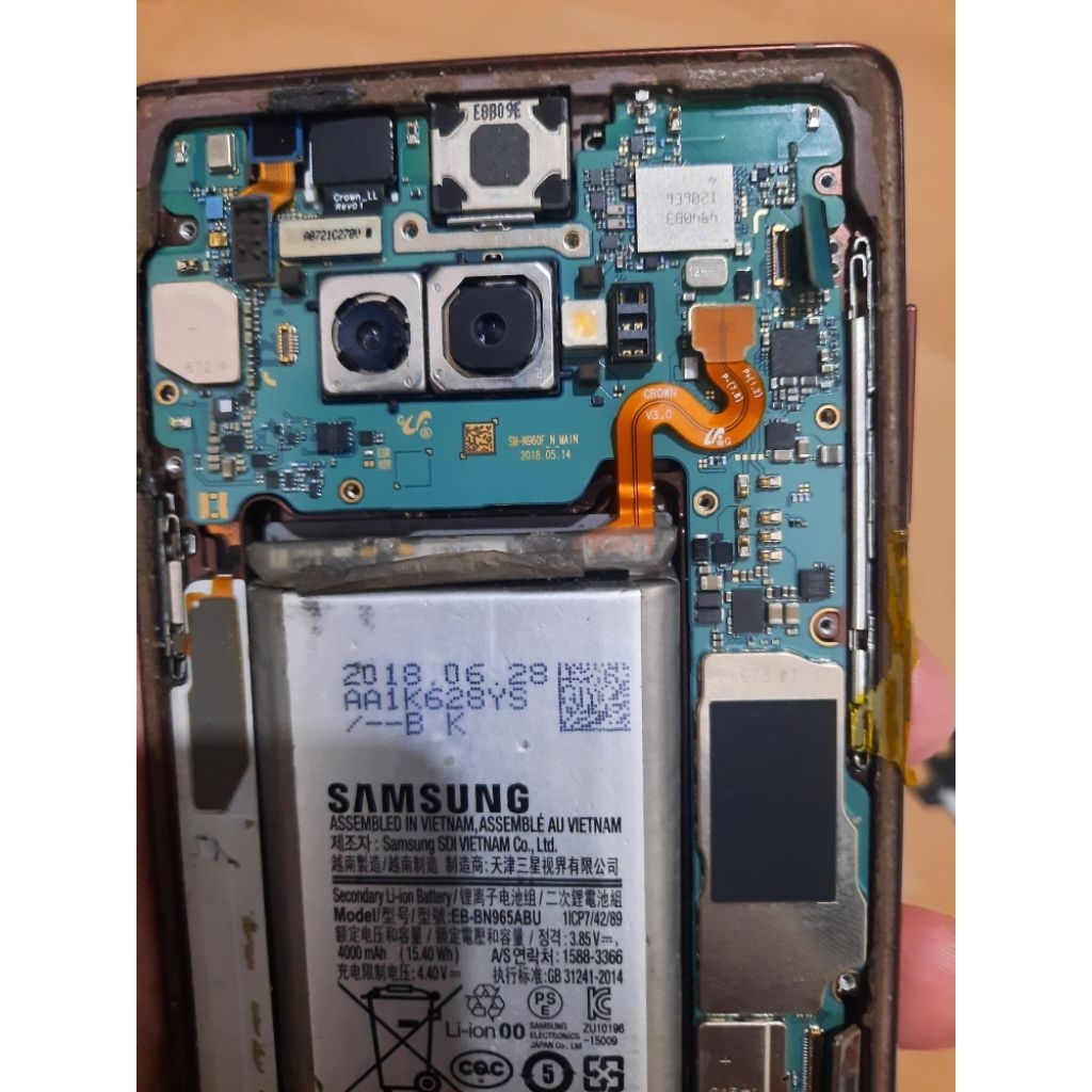 mesin samsung note 9 N960F lupa pola