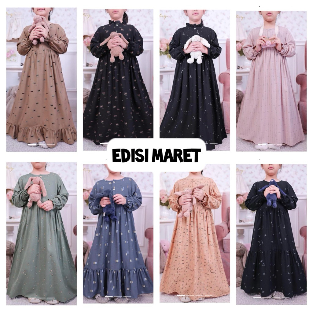 ditsy little edisi maret nightgown khusus anak anak