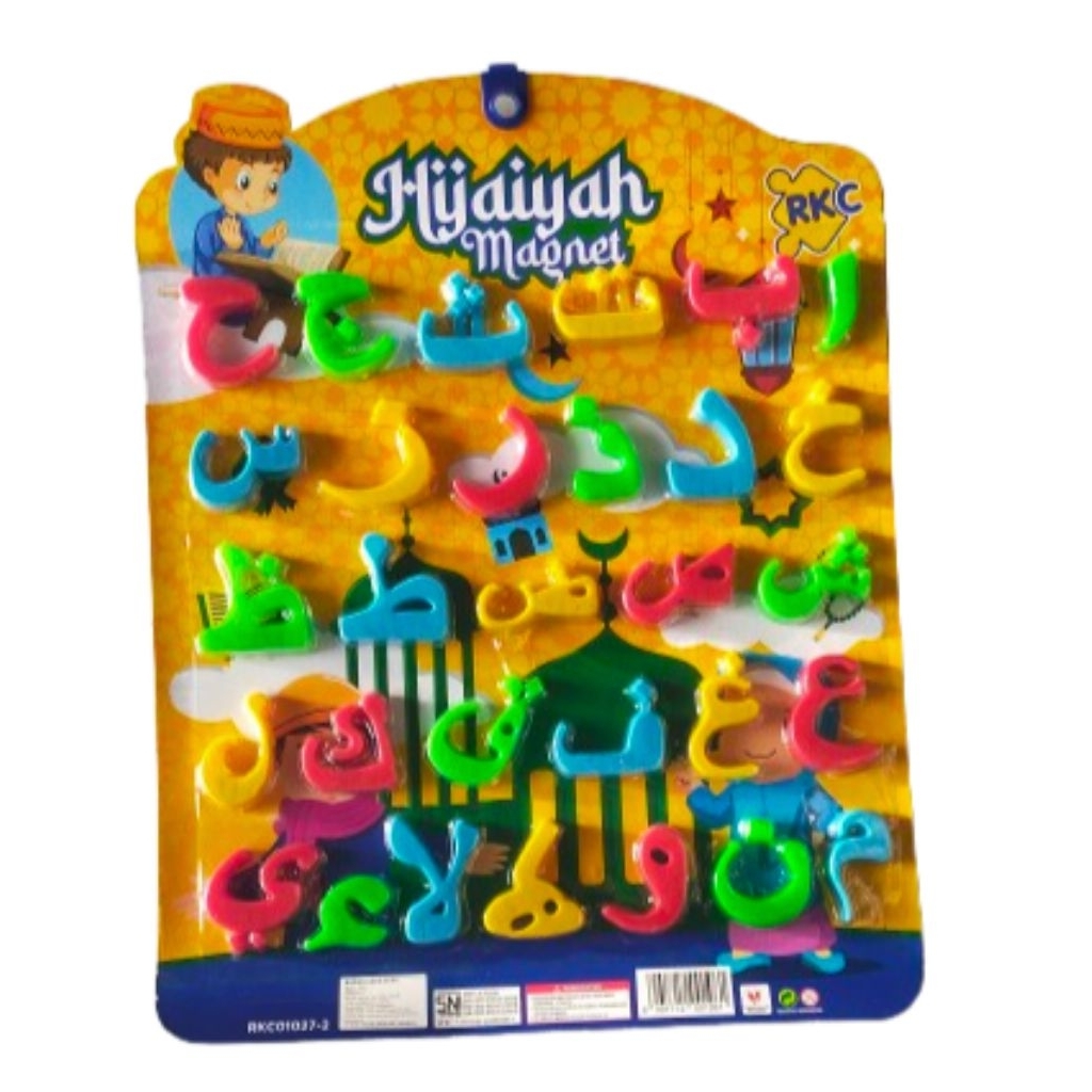 Mainan anak edukasi alphabet huruf Hijaiyah Alif bata ba ta magnet bermain sambil belajar
