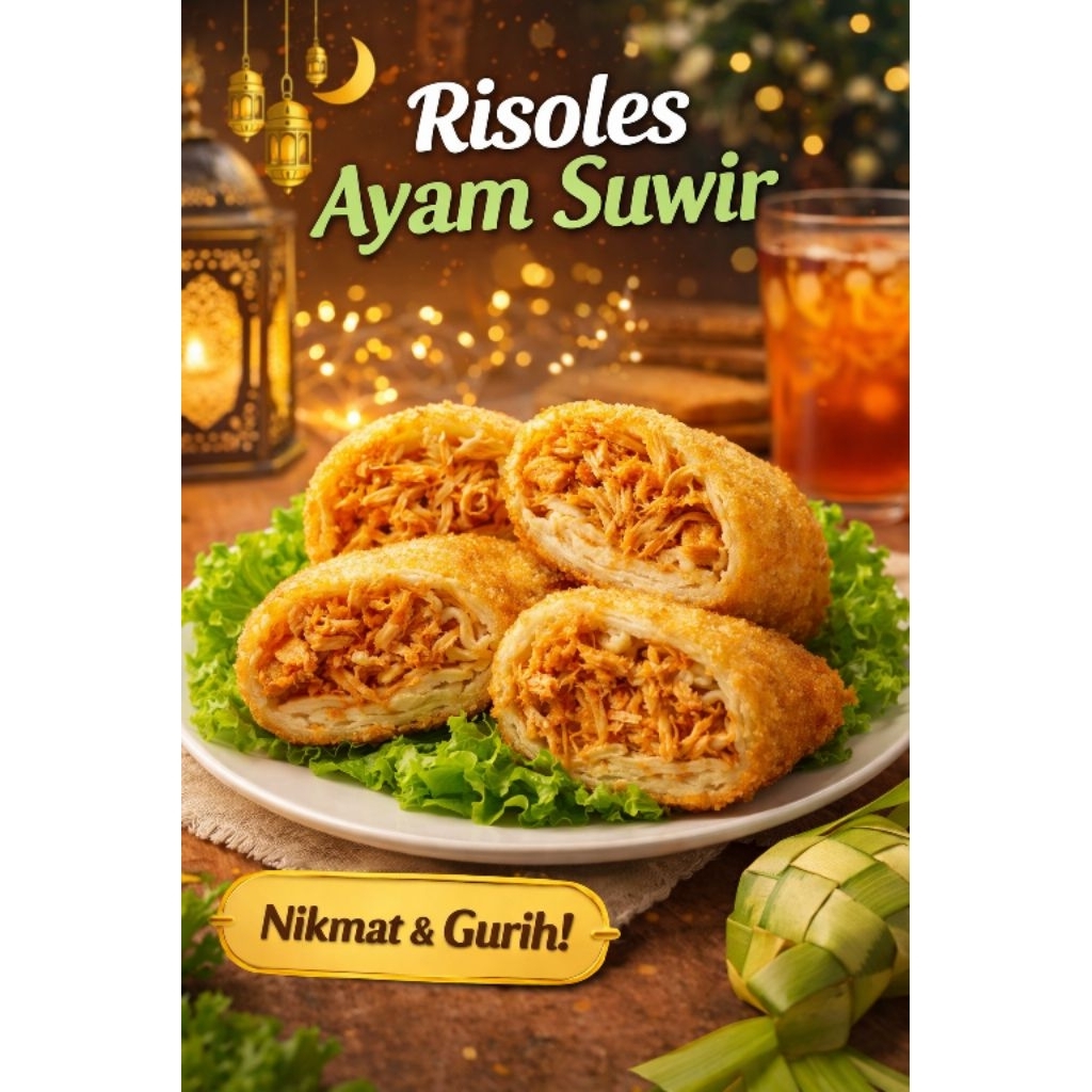Risoles Frozen Ayam Pedas (isi 5 per pack)
