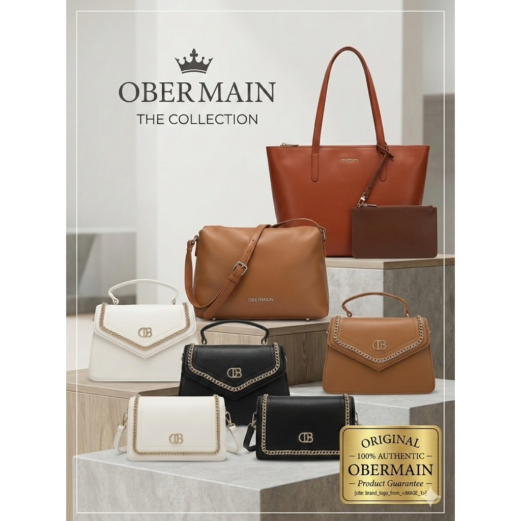 NEW Tas Wanita Obermain Zofia Tote Bag Obermain Sling Bag Obermain Cheeressa Clutch Bag Obermain Che