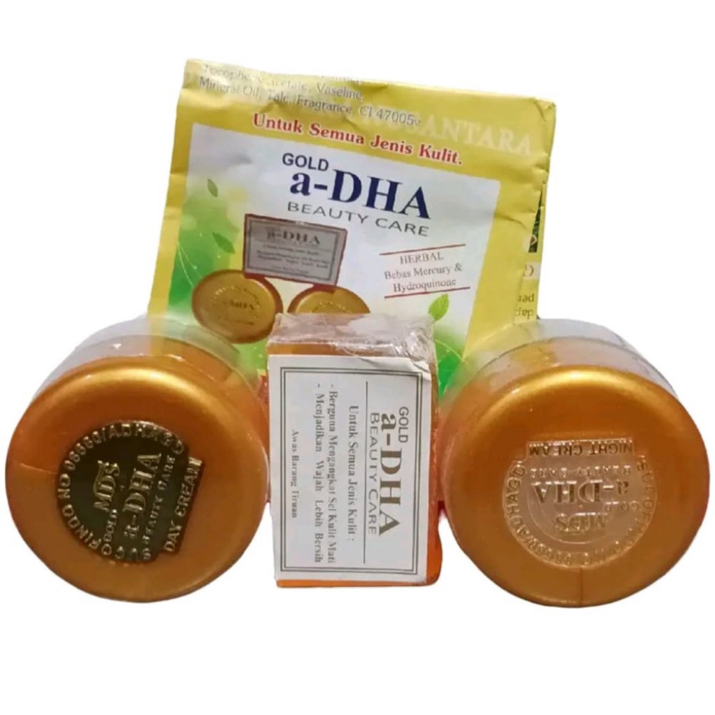 mPAKET CREAM A DHA sucofindo gold beuty care MDS original cream pemutih wajah herbal dari A-DHA beau