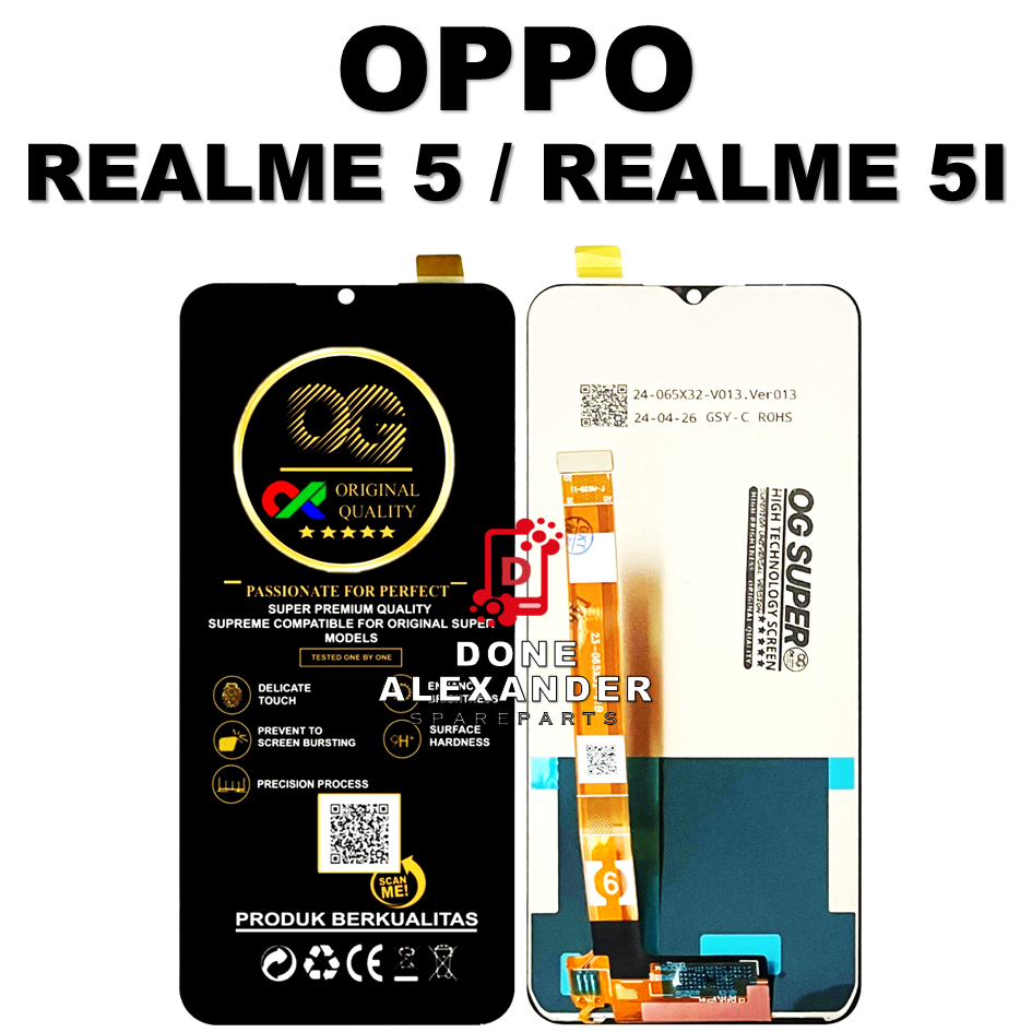 LCD TOUCHSCREEN REALME 5 / REALME 5I COMPLETE ORIGINAL 100% FULLSET