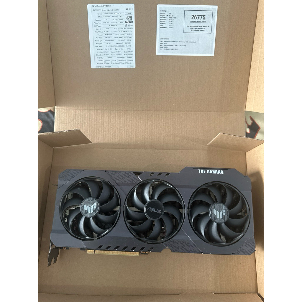 Asus TUF GAMING GeForce RTX 3070 Ti Muluss
