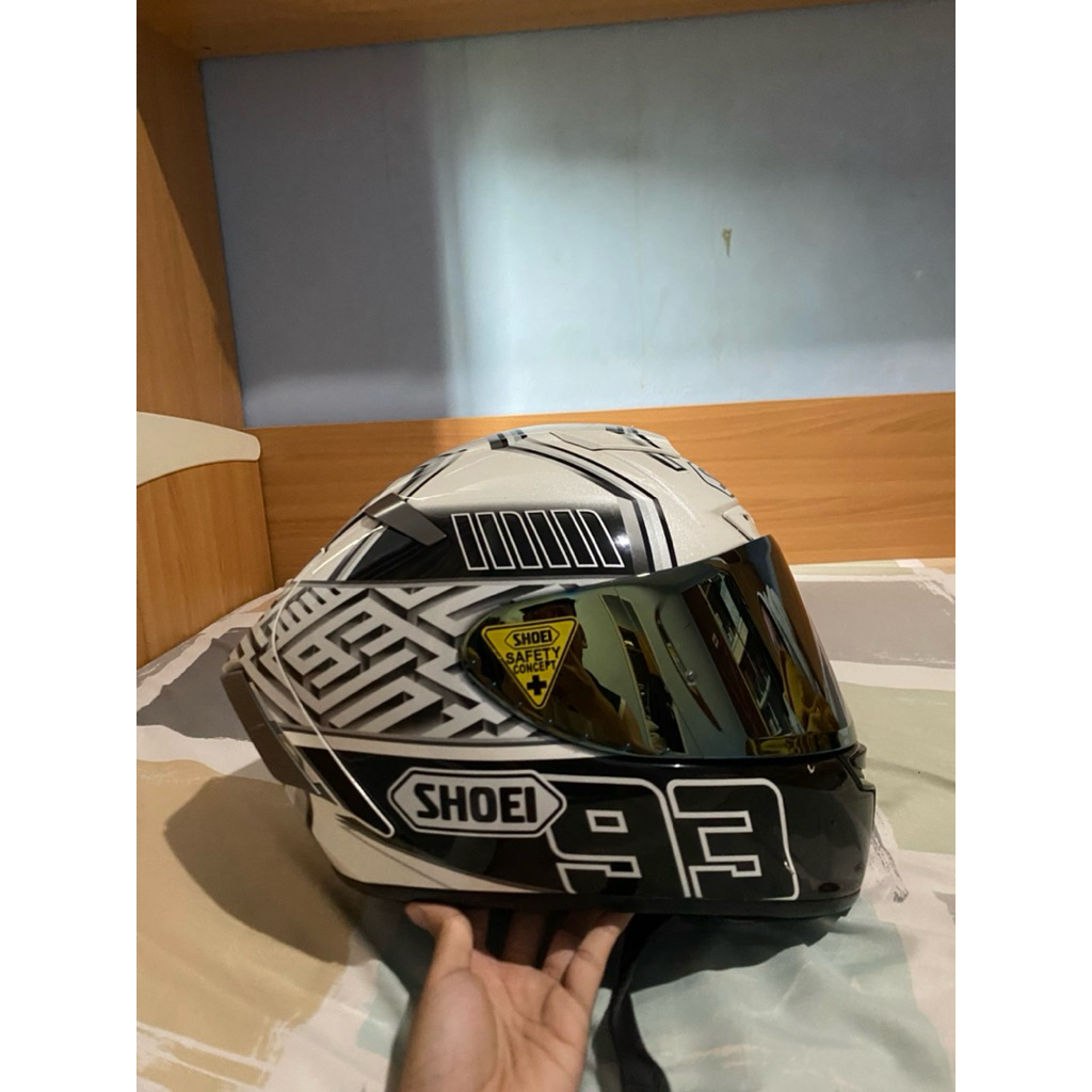 SHOEI X14 MARQUEZ WHITE ANT