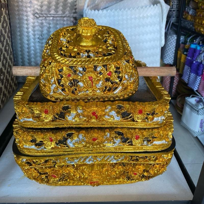 Bokor Fiber Susun 1 dan Susun 2 Bentuk Kotak, Warna Cantik dan Elegan Sesuai Foto