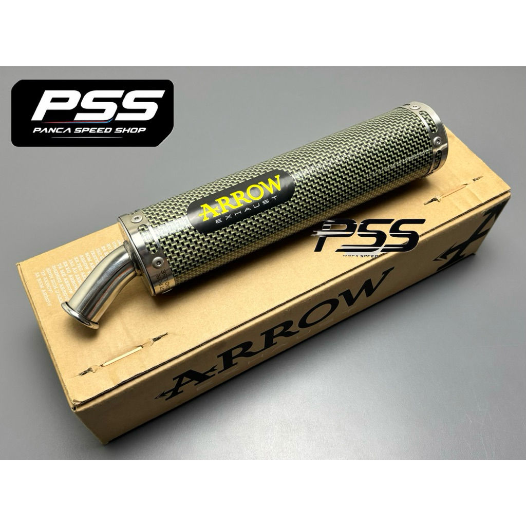 SILINCER KNALPOT ARROW ITALY CARBON KEVLAR NINJA 150 R RR NSR SLINSER SELENCER 2 TAK ORI ORIGINAL IT
