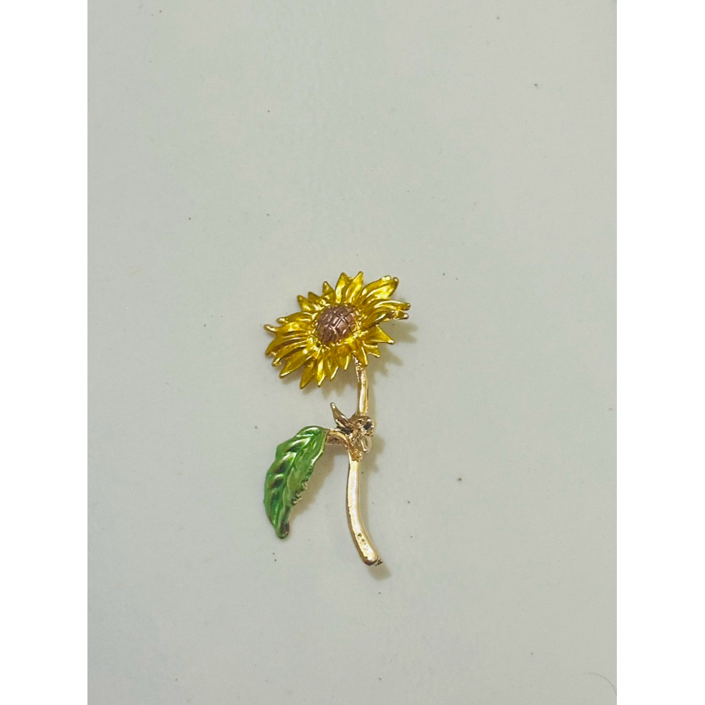 bros bunga Matahari / bros tangkai matahari / bros bunga / bros lukis / bros unik