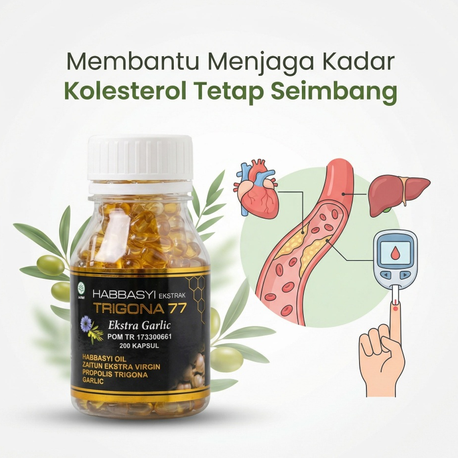 Habbatussauda Extra Garlic Propolis Trigona 77 Original Asli