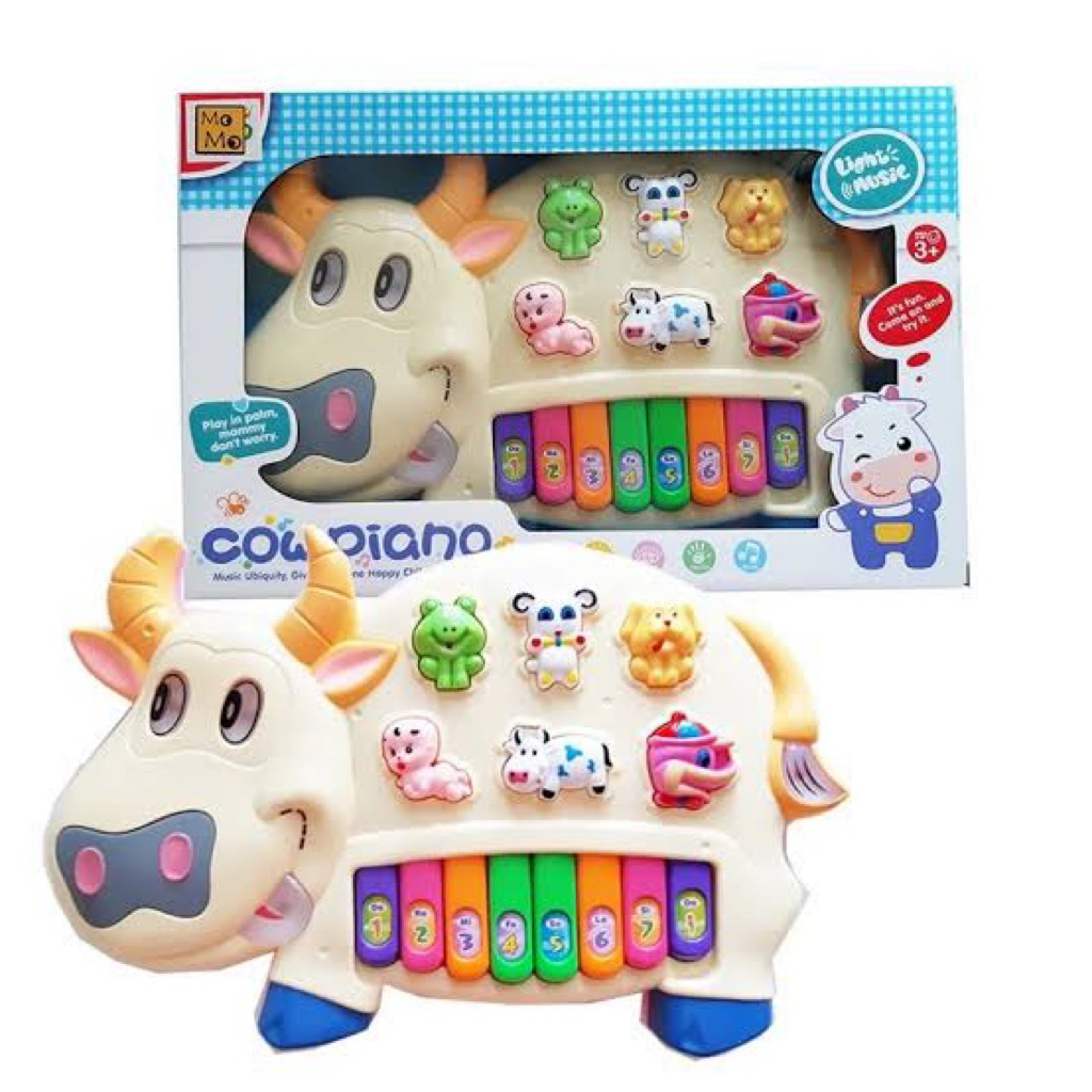 (BISA COD) UKURAN JUMBO Mainan Musikal anak piano sapi / mainan edukasi anak