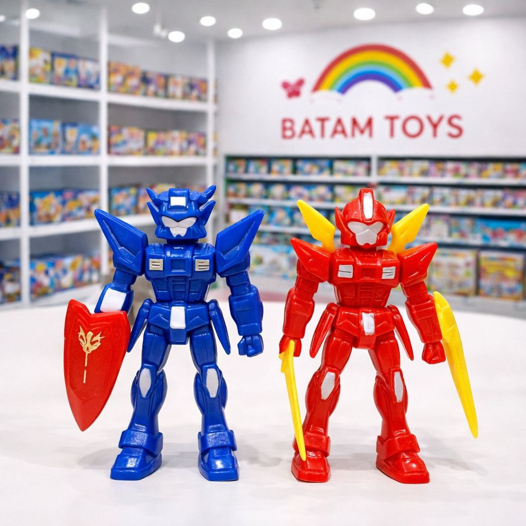 Batam Toys Mainan Anak Robot 2 Pcs Mainan Robot Action Figure Mainan Anak Laki Laki dan Perempuan