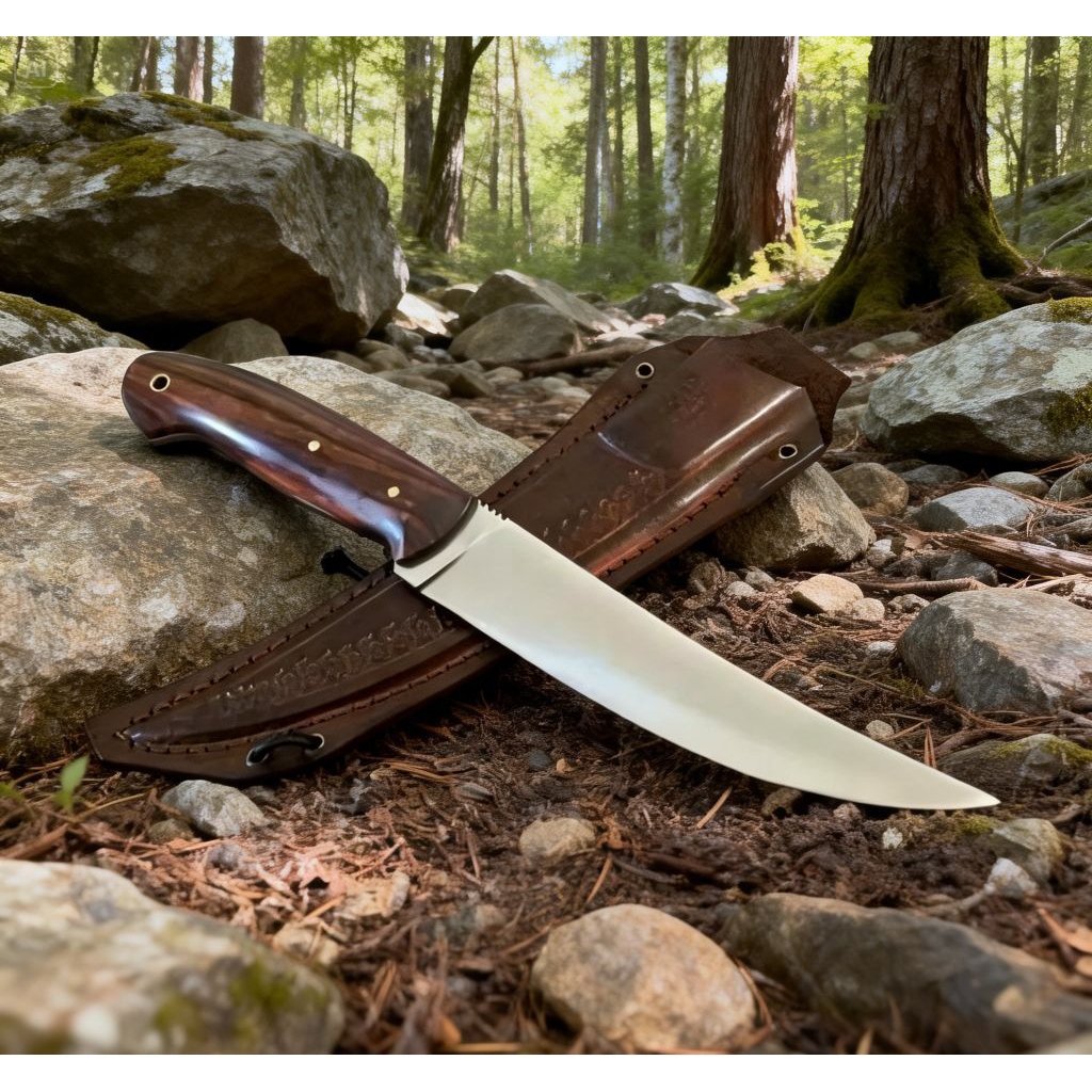 pisau dapur fulltank gagang kayu sonokeling