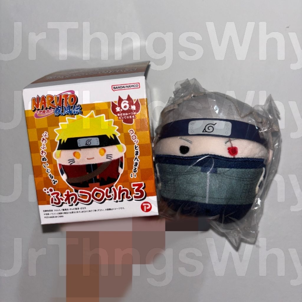 [ORIGINAL] Fuwakororin Naruto Shippuden Vol 3. Kakashi Hatake With Box & Tag Kertas